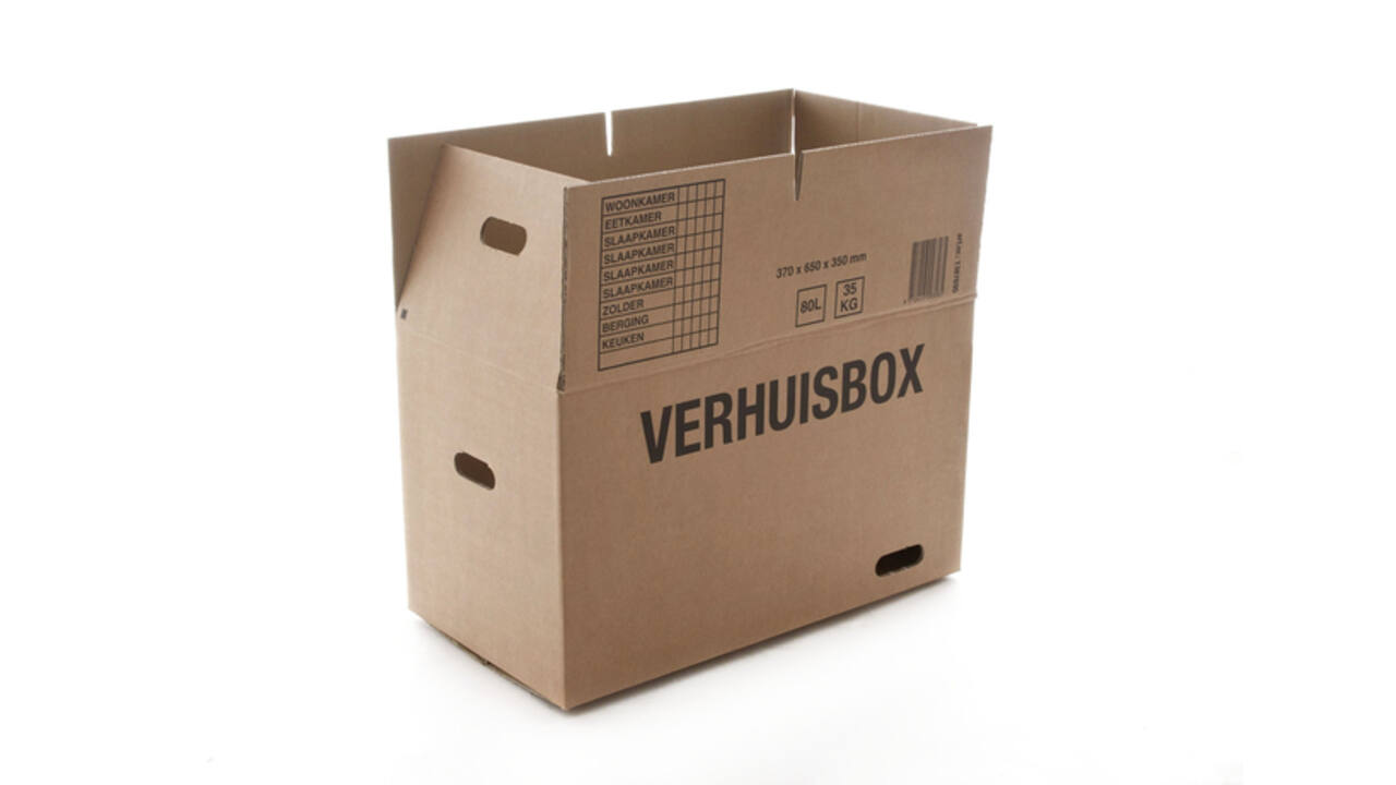 Verhuisdoos iezzy 370x650x350 dubbelgolf bruin 7mm