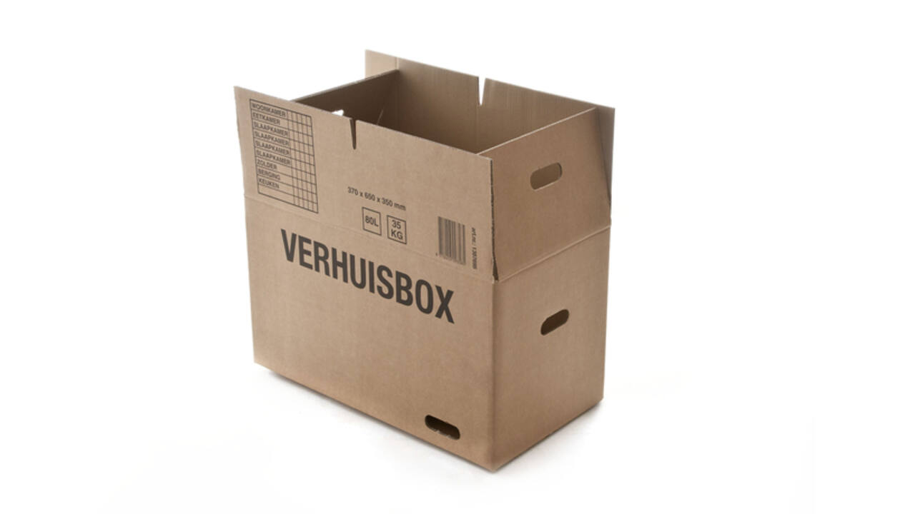 Verhuisdoos iezzy 370x650x350 dubbelgolf bruin 7mm