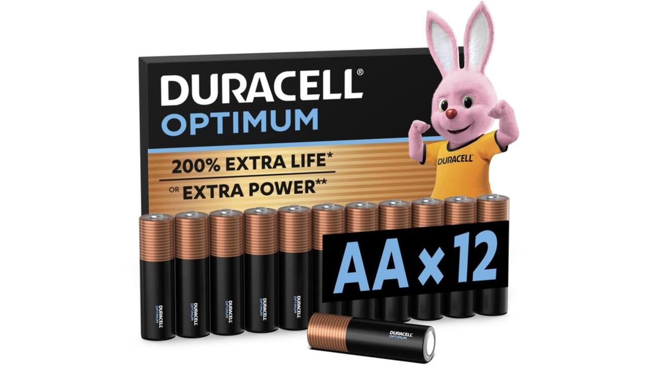 Batterij Duracell Optimum 12x AA