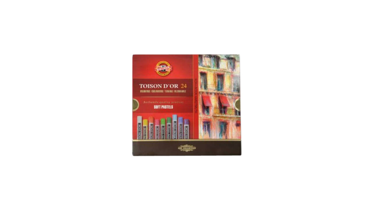 Pastelkrijt Koh-I-Noor Toison 8514 rond 24 stuks assorti
