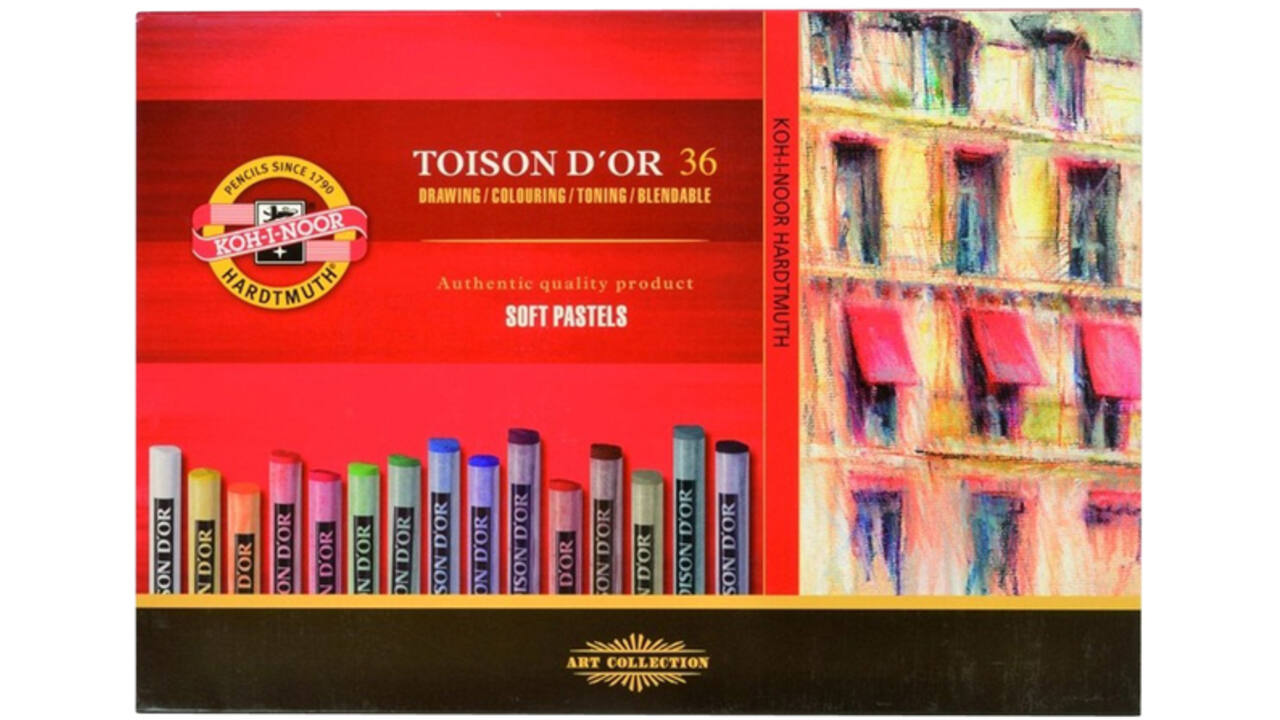 Pastelkrijt Koh-I-Noor Toison 8515 rond 36 stuks assorti