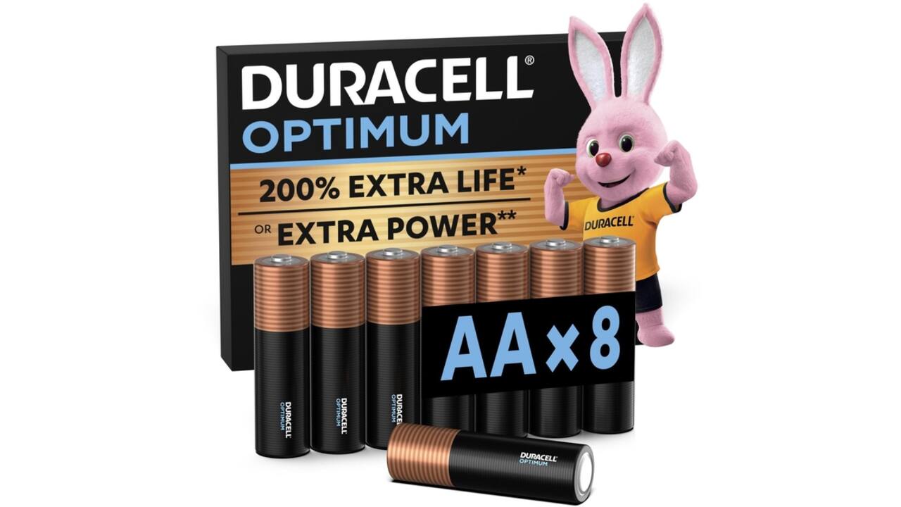 Batterij Duracell Optimum 8x AA