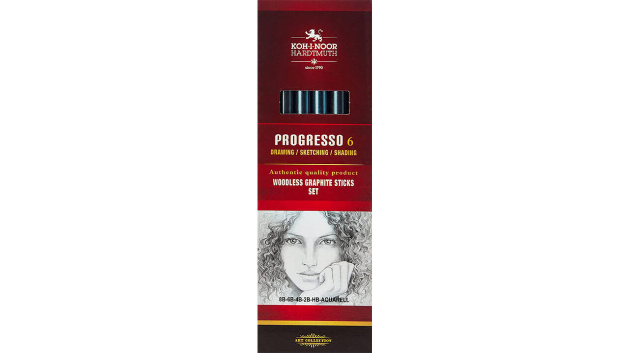 Grafietstift  Koh-I-Noor progresso 8915 HB 8B + aqua