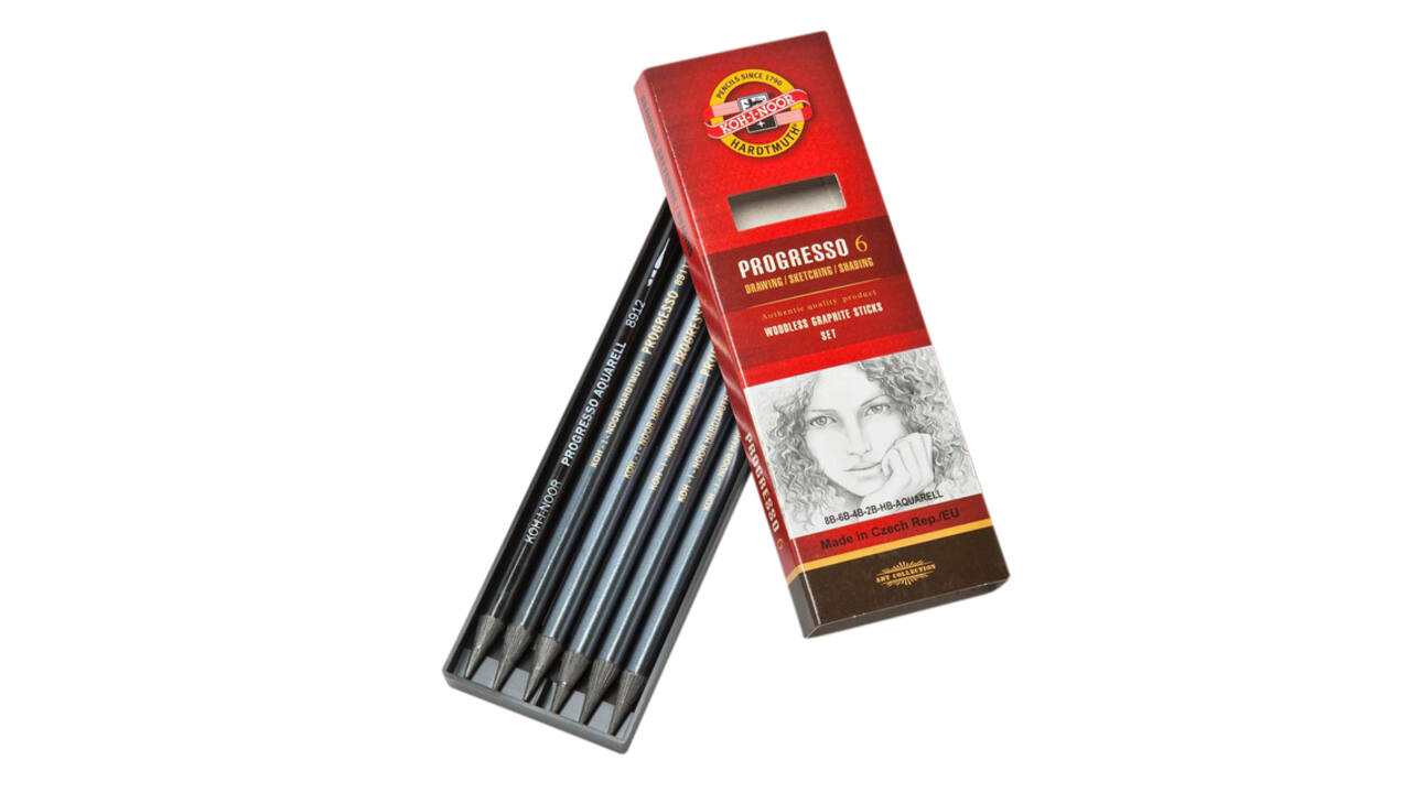 Grafietstift  Koh-I-Noor progresso 8915 HB 8B + aqua