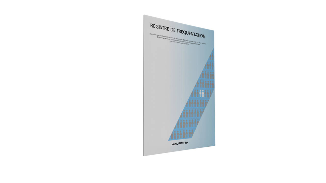 Aanwezigheidsregister Aurora A4 Franstalig 64 pagina's