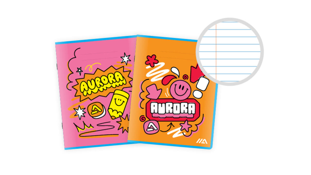 Schrift Aurora A5 lijn 200 pagina's 60gr