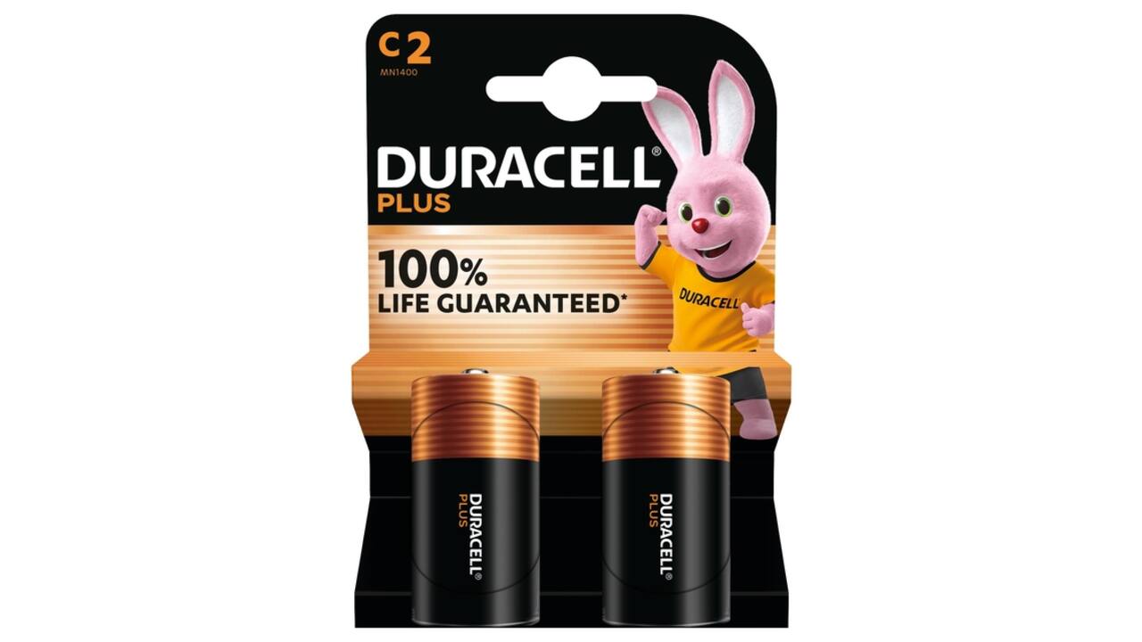 Batterij Duracell Plus 2x C