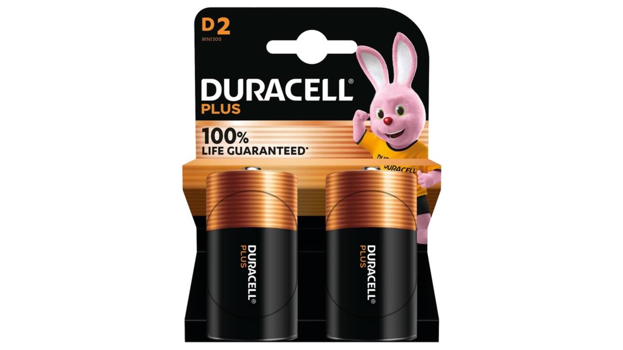 Batterij Duracell Plus 2x D