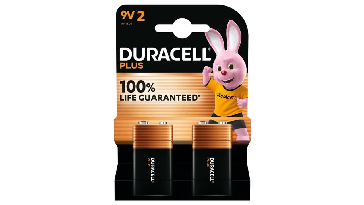 Batterij Duracell Plus 2x 9Volt