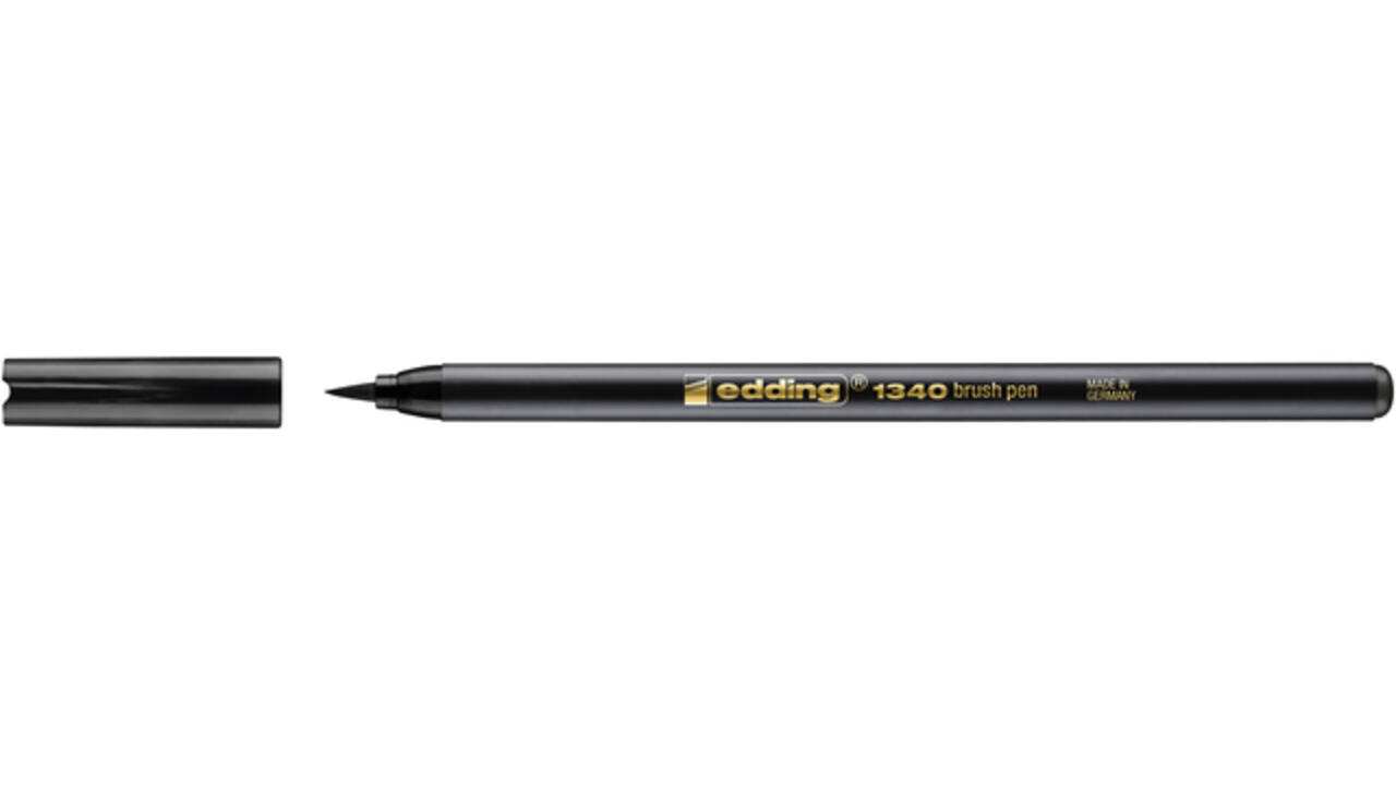 Brushpen edding 1340 zwart