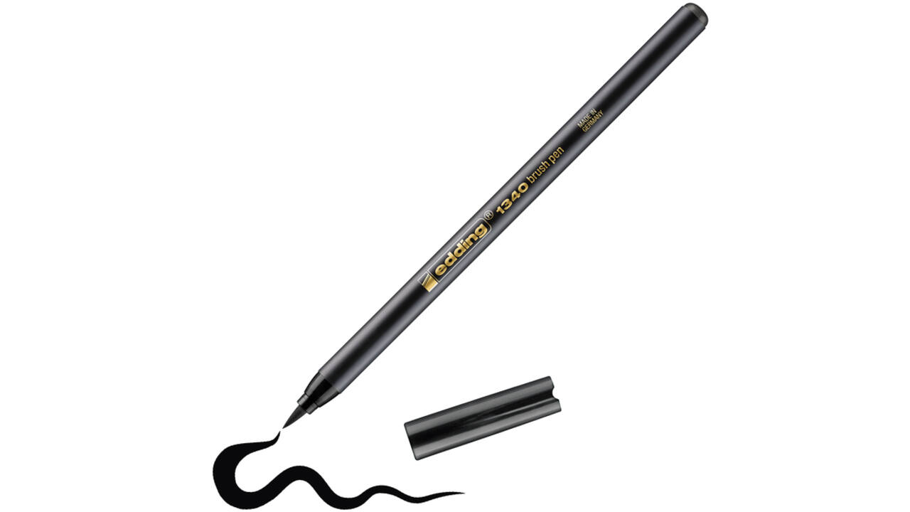Brushpen edding 1340 zwart