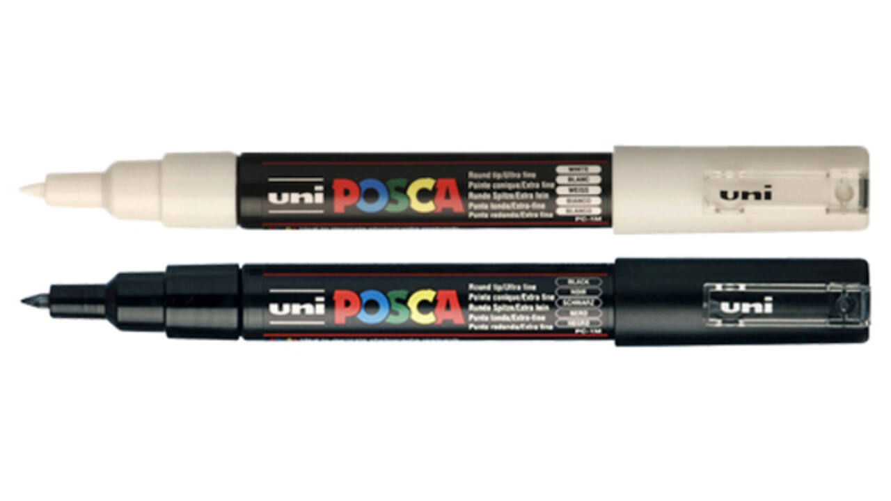 Paintmarker Uni POSCA PC1MC extra fijn wit