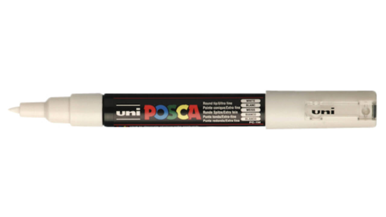 Paintmarker Uni POSCA PC1MC extra fijn wit