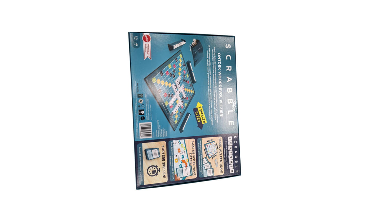 Spel Scrabble Mattel met houtblokjes