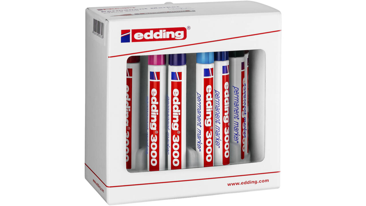 Viltstift edding 3000 rond 1.5-3mm assorti set à 10 stuks
