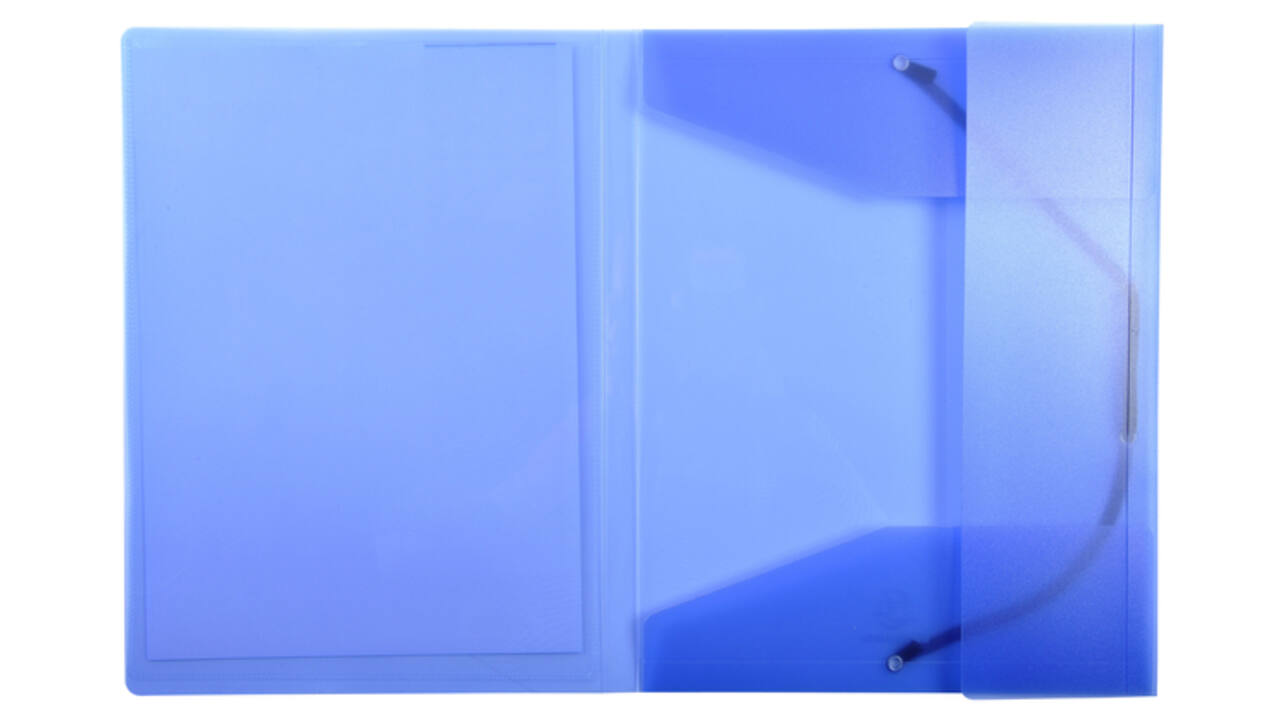 Elastomap Exacompta Kreacover A4 3 kleppen PP assorti