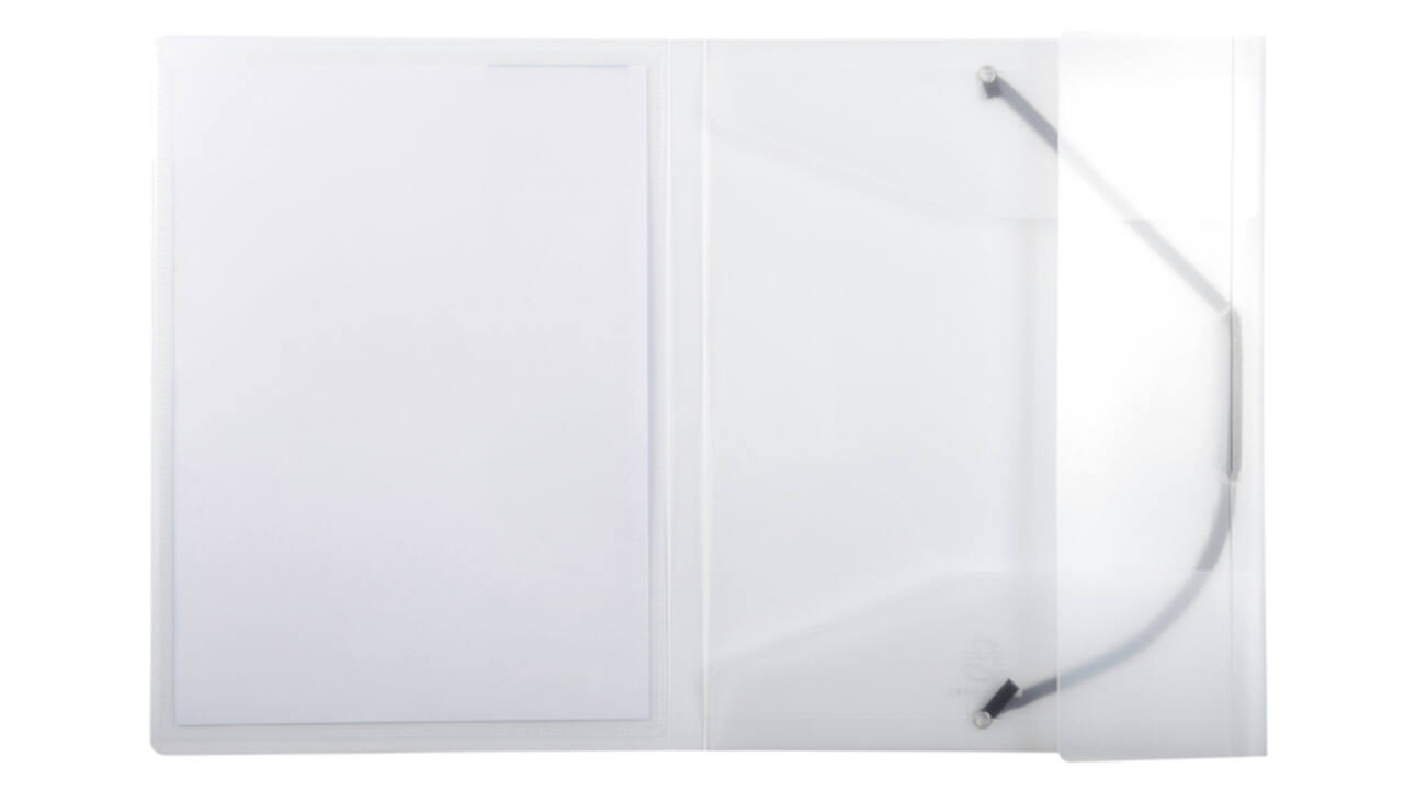 Elastomap Exacompta Kreacover A4 3 kleppen PP assorti