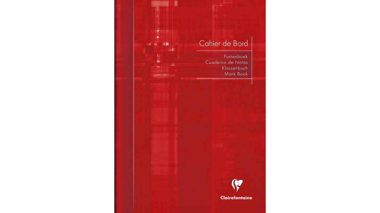 Puntenboek leraren Clairefontaine A4 72 pagina's 110gr meertalig assorti