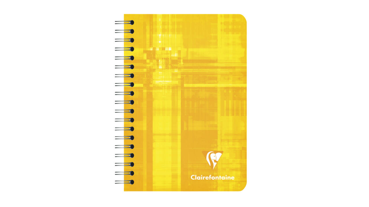 Notitieboek Clairefontaine A7+ 95x140 ruit 5x5 100blz 90gr assorti