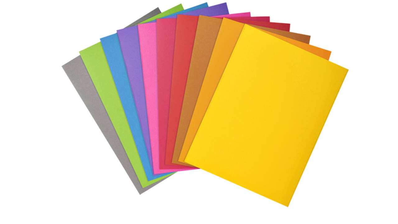 Vouwmap Exacompta ROCK'S A4 80g assorti 100 stuks