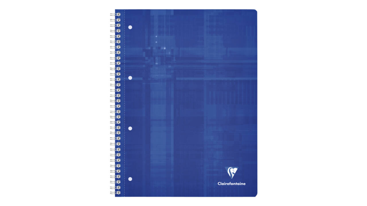 Collegeblok Clairefontaine Studium A4+ ruit 5x5mm 4-gaats 80 pagina's assorti