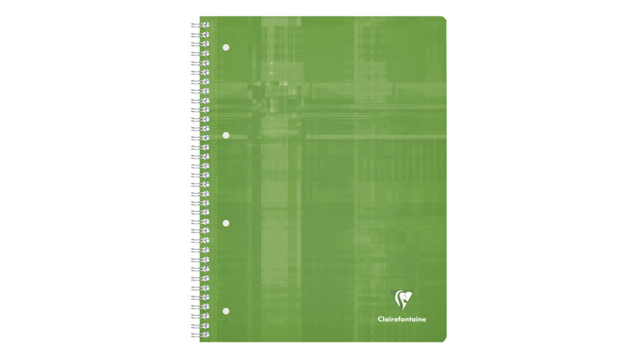 Collegeblok Clairefontaine Studium A4+ ruit 5x5mm 4-gaats 80 pagina's assorti