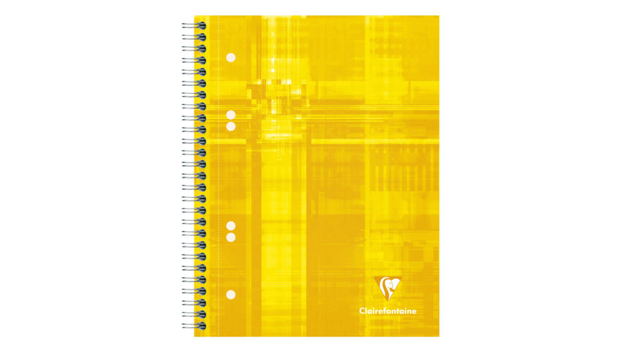 Collegeblok Clairefontaine Studium A5+ ruit 5x5mm 6-gaats 80 pagina's assorti