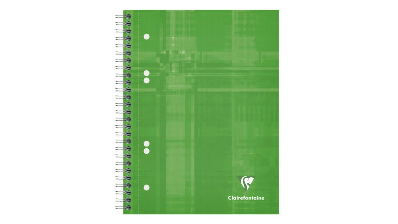 Collegeblok Clairefontaine Studium A5+ ruit 5x5mm 6-gaats 80 pagina's assorti
