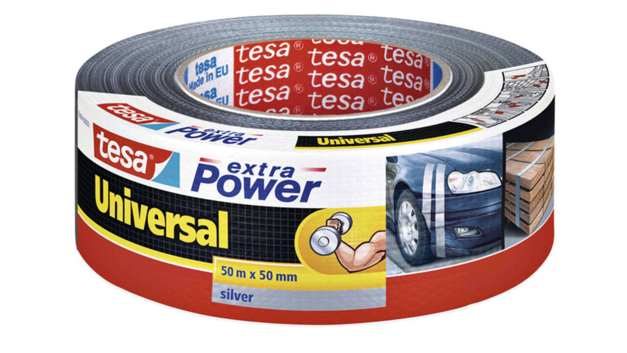 Duct tape tesa® extra Power Universal 50mx50mm grijs