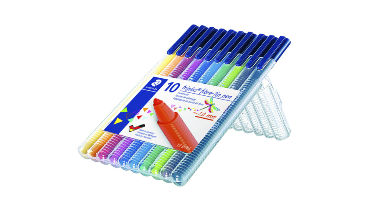 Kleurstift Staedtler 323 Triplus color à 10 stuks assorti