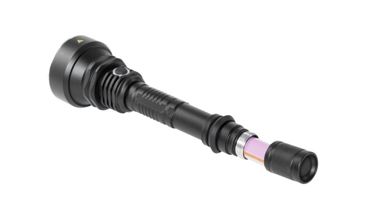 Zaklamp MAUL Helios LED 23cm accu lichtbereik 300m 10W