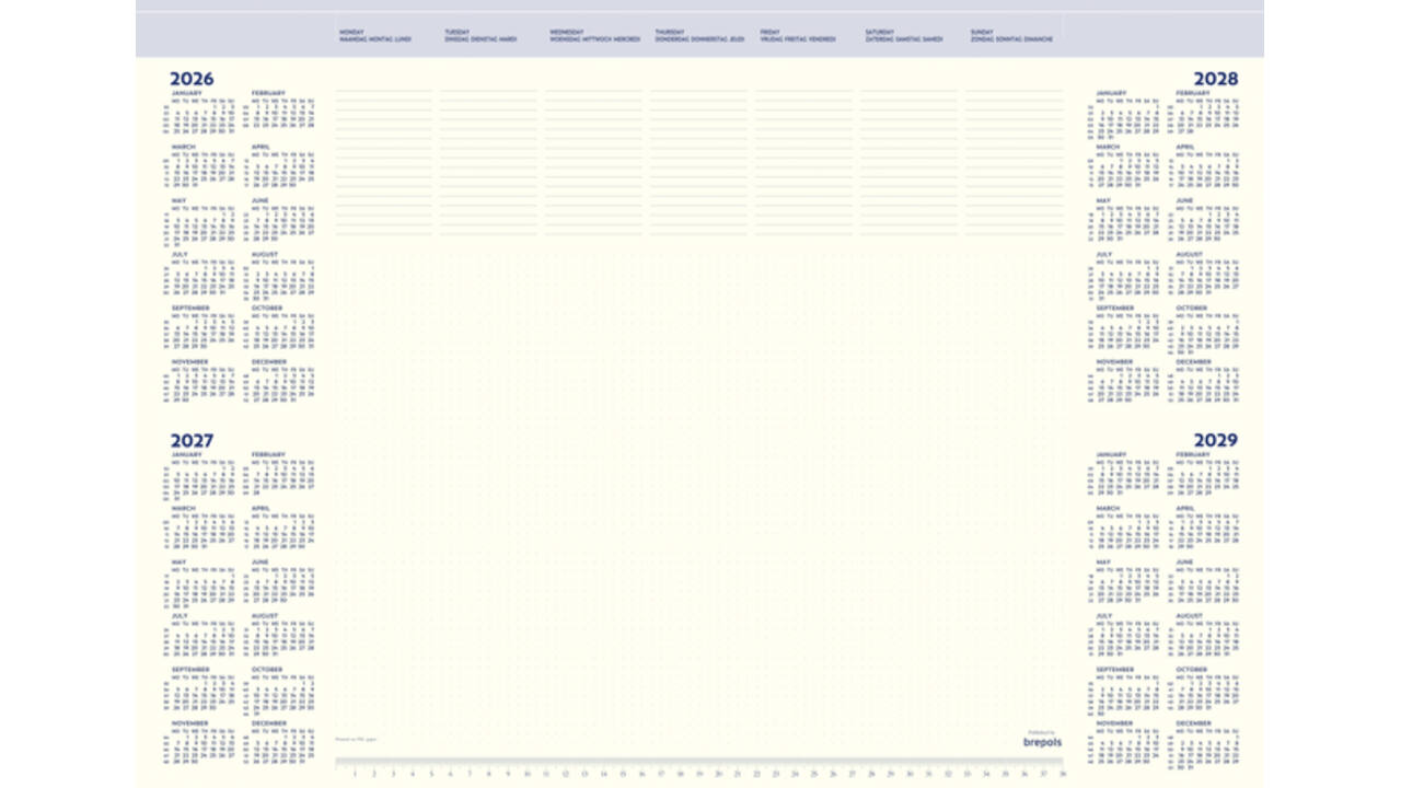 Onderlegblok 2027 Brepols Office Mate 7dagen/1pagina 41.2x59cm