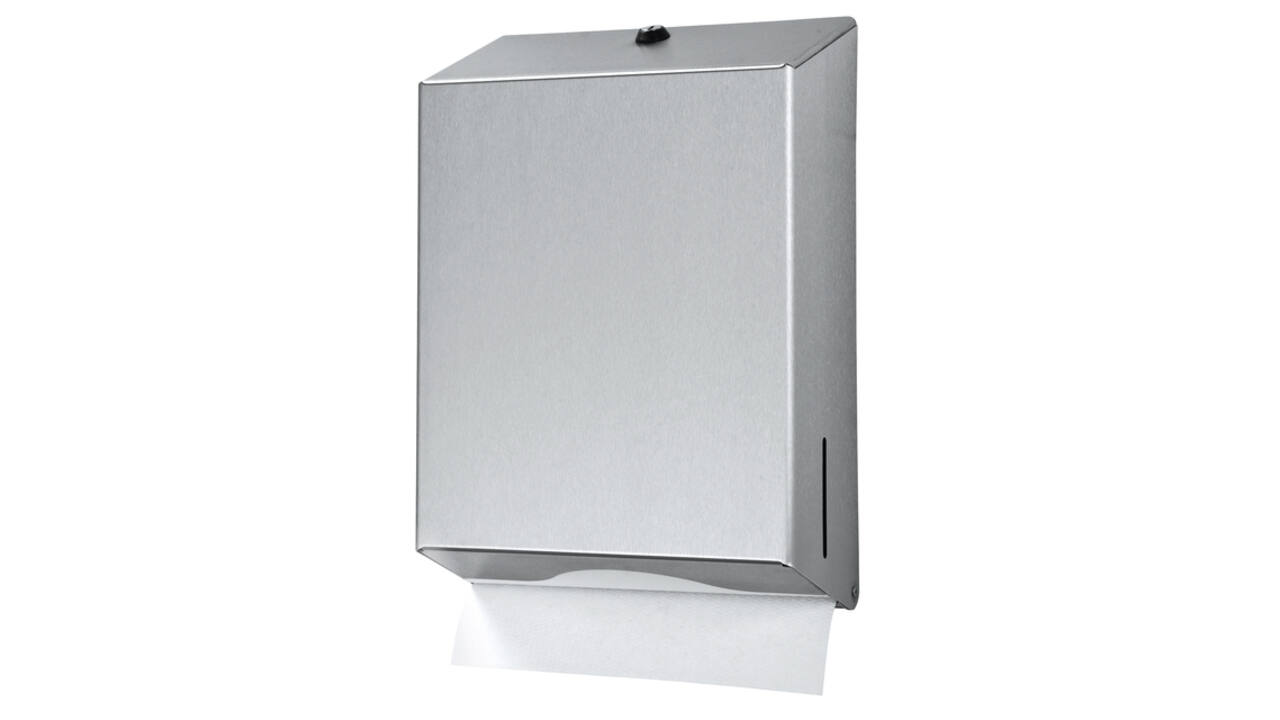 Handdoekdispenser Euro Products universeel groot zilver 438190