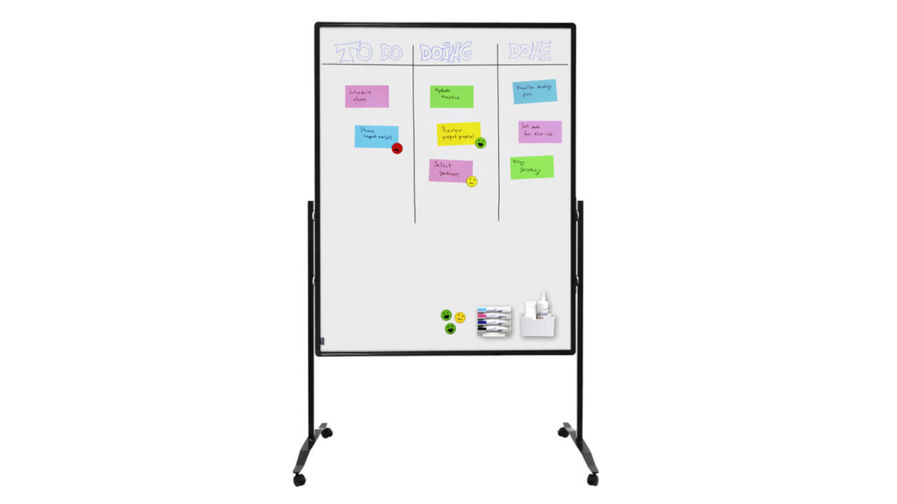 Scheidingswand + whiteboard Legamaster Premium Plus 150x120cm geëmailleerd staal