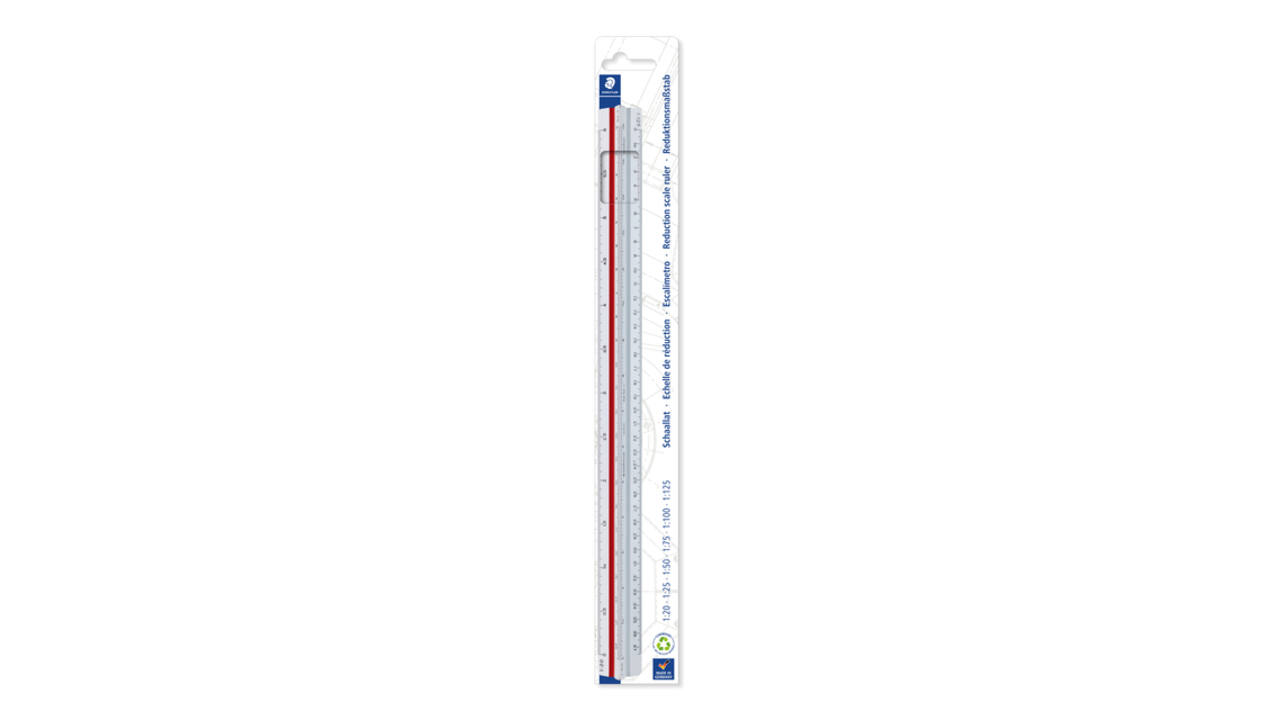 Schaalliniaal Staedtler 561 300mm plastic wit