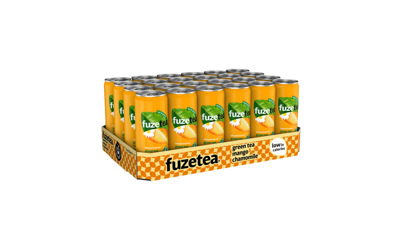 Frisdrank Fuze Tea Green Tea mango chamomile blik 330ml