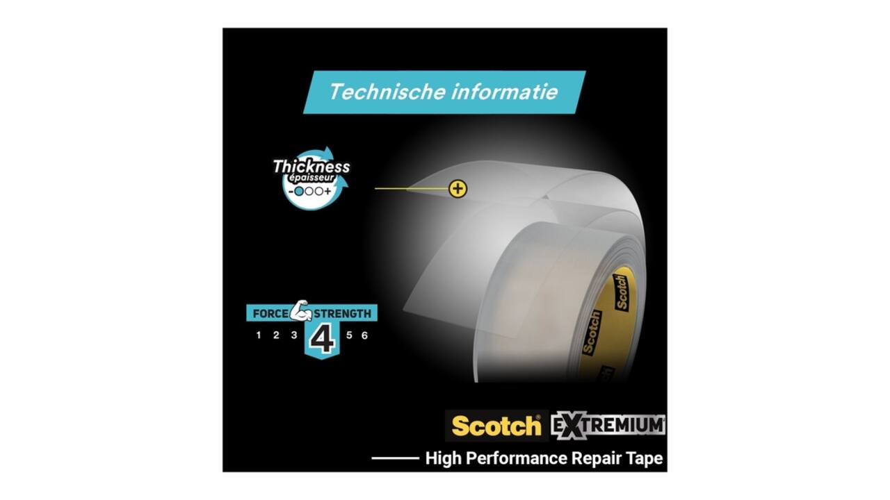 Plakband Scotch Extremium invisible 48mmx25m transparant