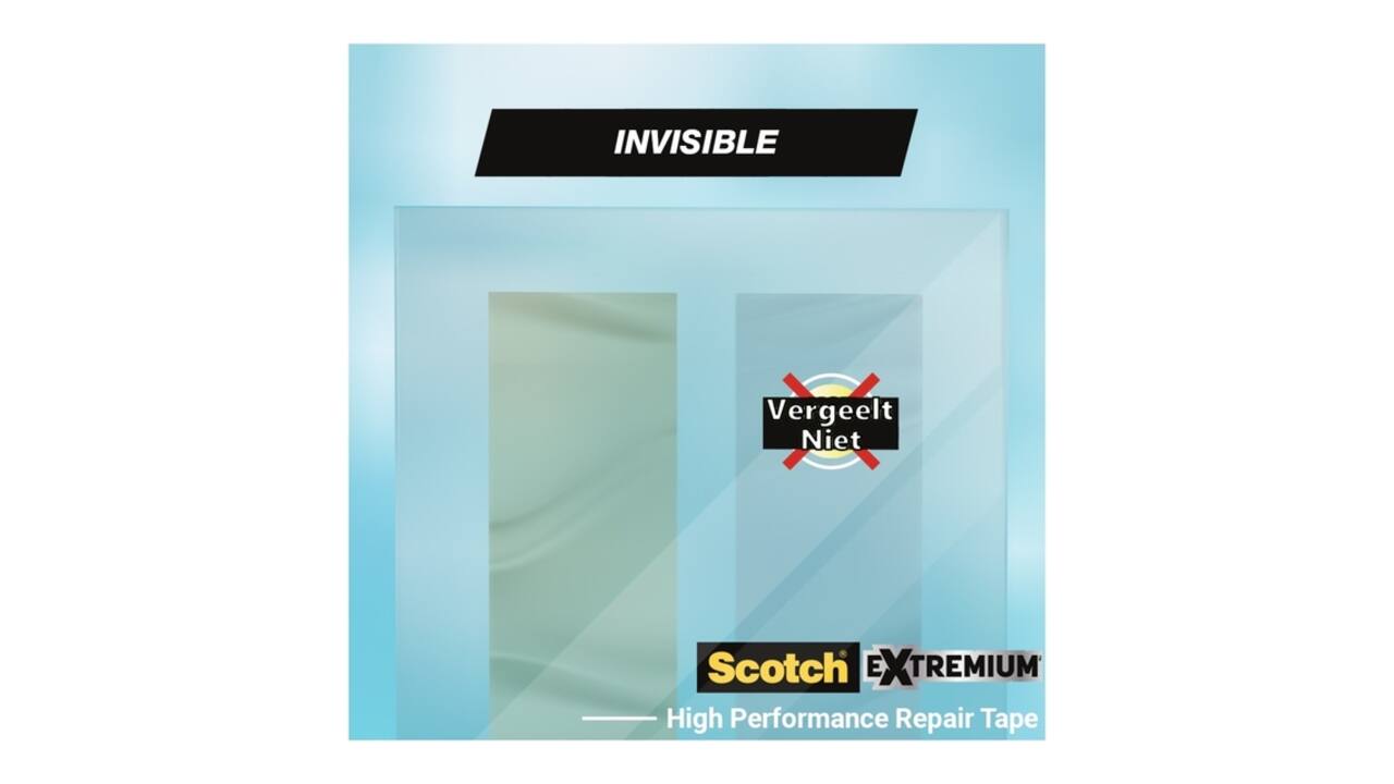 Plakband Scotch Extremium invisible 48mmx25m transparant
