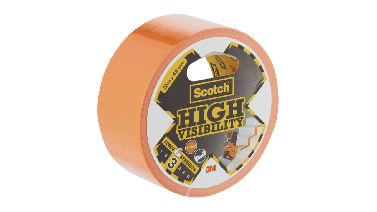 Plakband Scotch high visibility 48mmx25m oranje