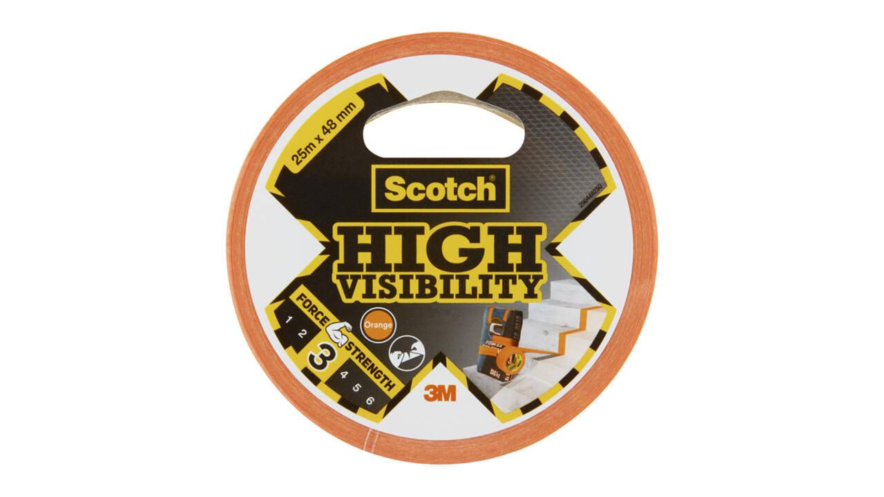 Plakband Scotch high visibility 48mmx25m oranje