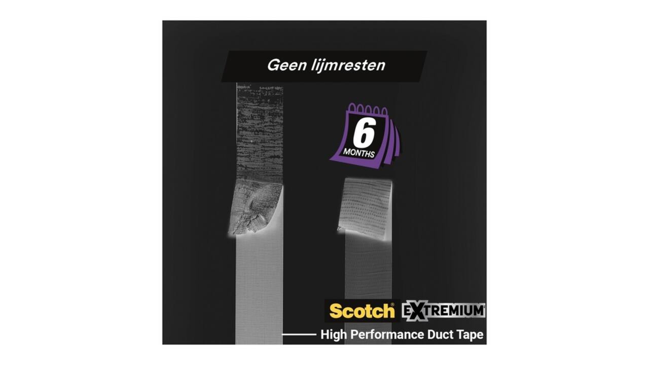 Duct tape Scotch Extremium no residue 18.2mx48mm grijs