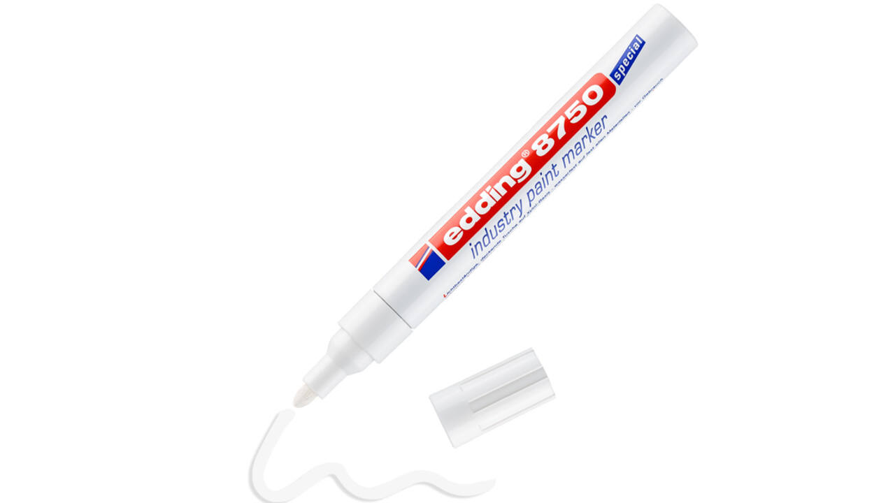 Paintmarker edding 8750 industrie 2-4mm wit