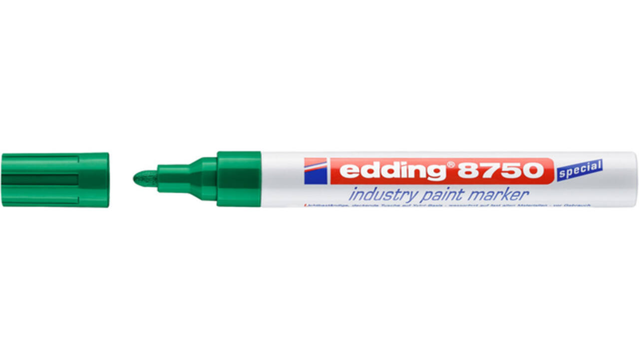 Paintmarker edding 8750 industrie  2-4mm groen