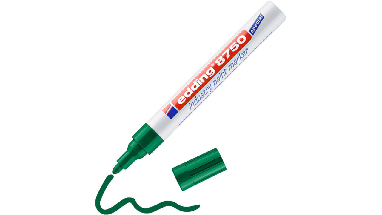 Paintmarker edding 8750 industrie  2-4mm groen