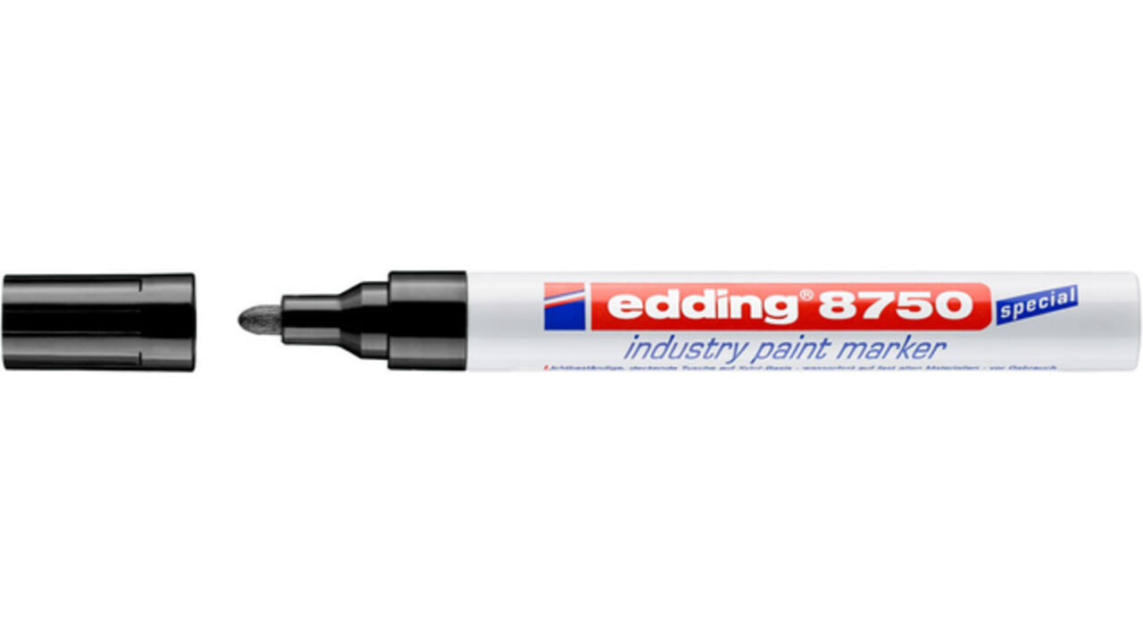 Paintmarker edding 8750 industrie 2-4mm zwart