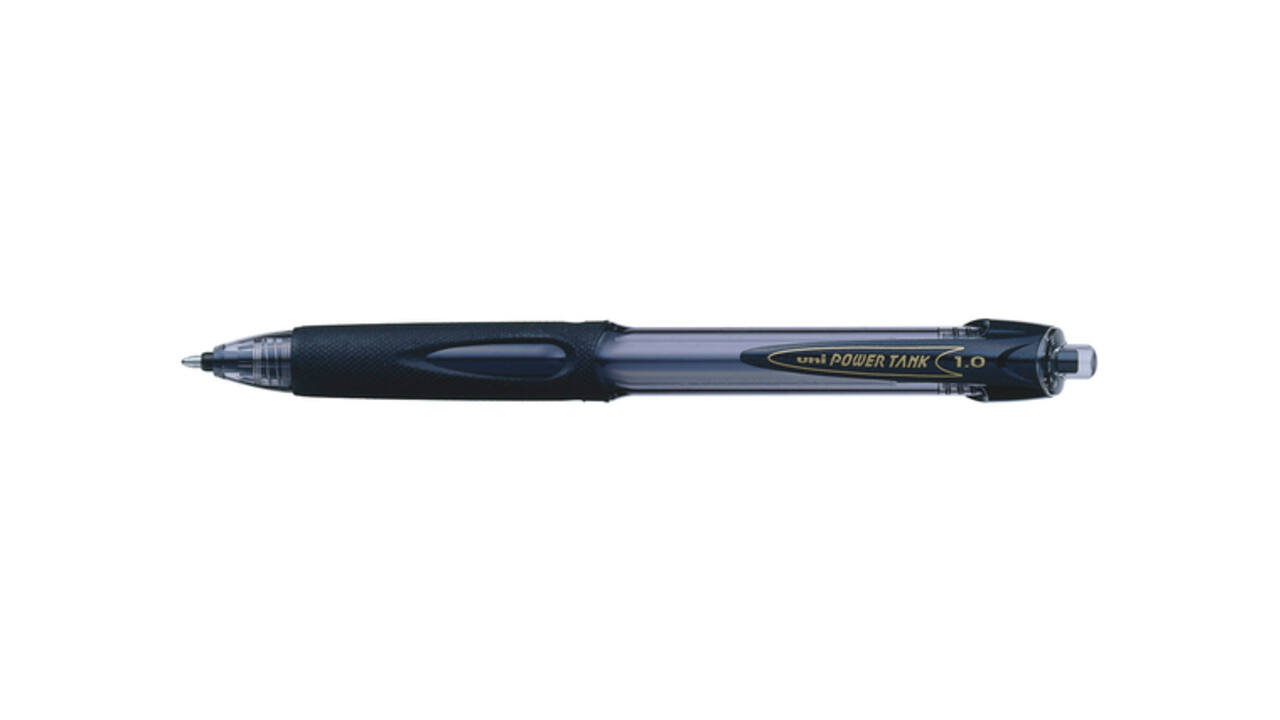 Balpen Uni-ball Powertank medium zwart