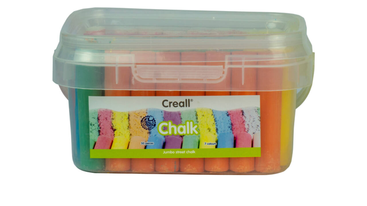 Stoepkrijt Creall 50 stuks 6 kleuren