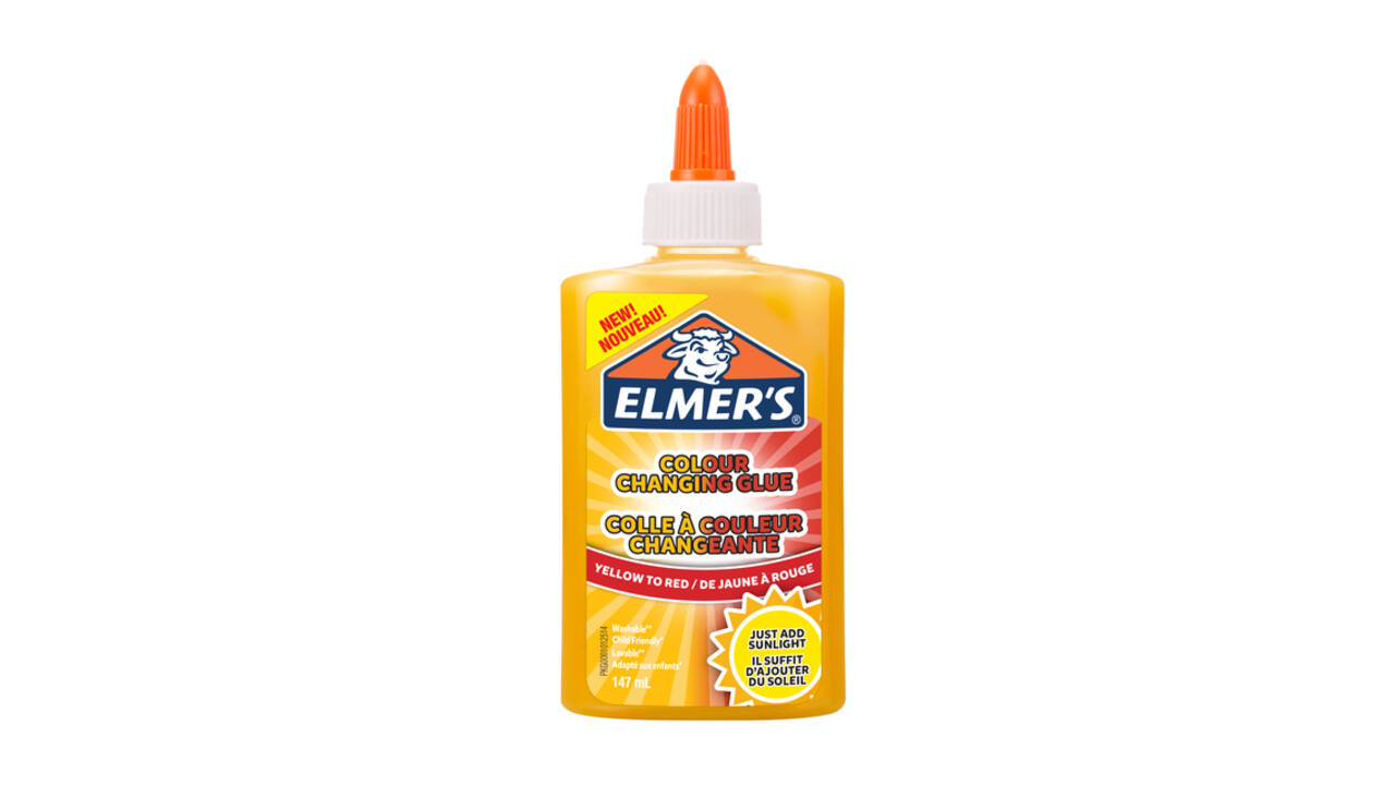 Kinderlijm Elmer's kleurveranderde geel