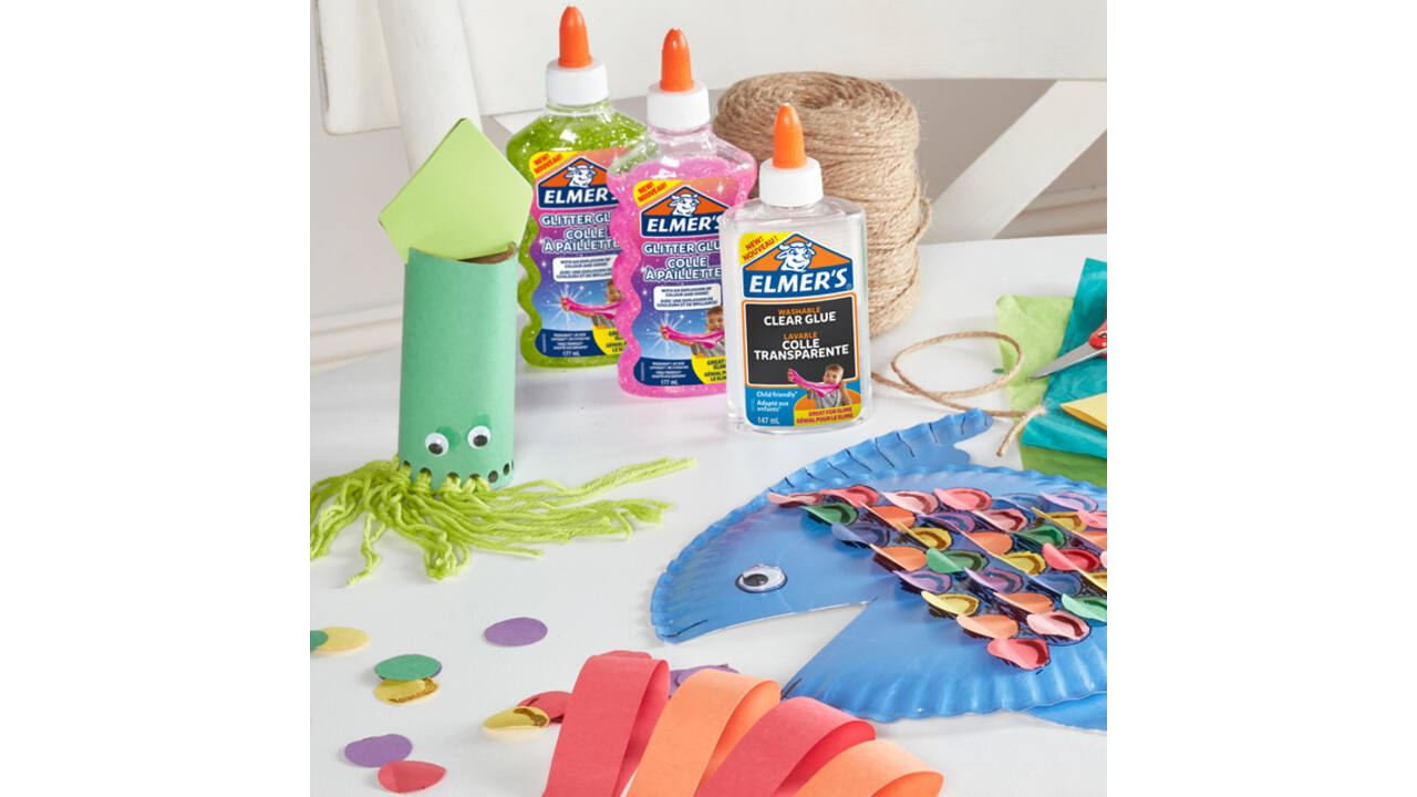 Kinderlijm Elmer's glitter zwart