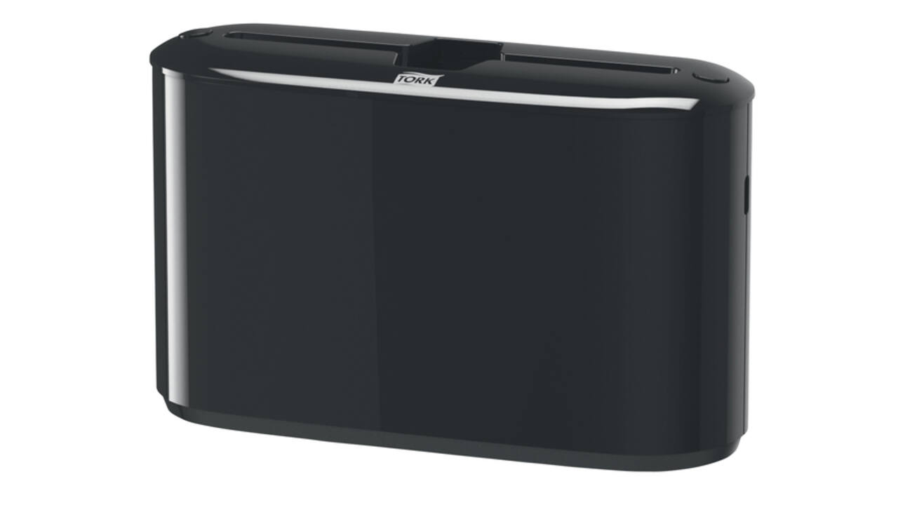 Handdoekdispenser Tork H2 Elevation Xpress countertop zwart 552208